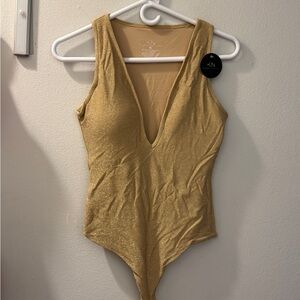 Klassy Network Gold Sparkle Bodysuit